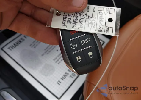 2023 Alfa Romeo Giulia Ti Rwd из США, поврежденный, VIN ZARFAMBN2P7671183